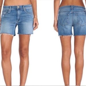 Mother Jeans the Dropout Denim Cut Off Shorts Size 27